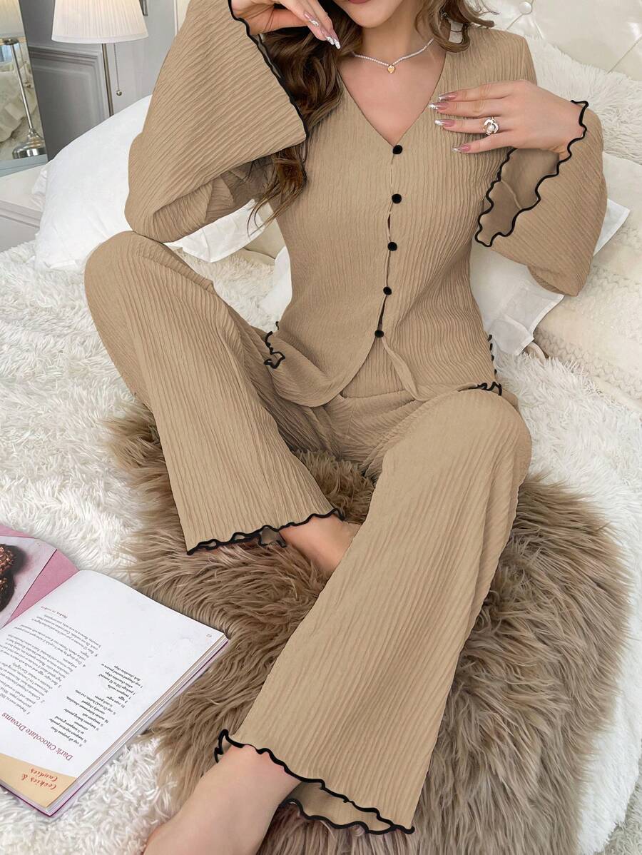 Lettuce Basic Long Pajama Set
