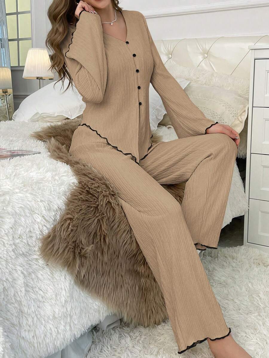 Lettuce Basic Long Pajama Set