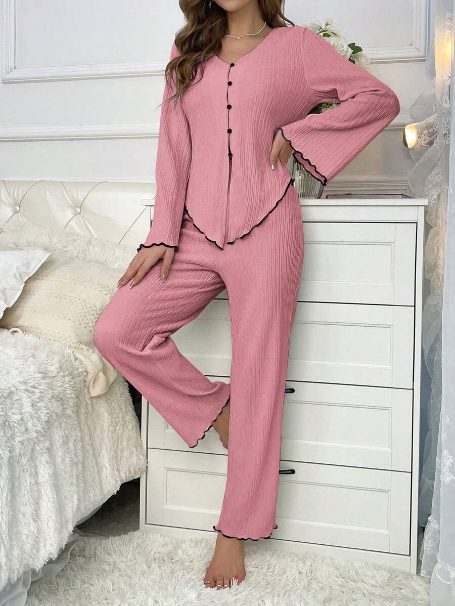 Lettuce Basic Long Pajama Set