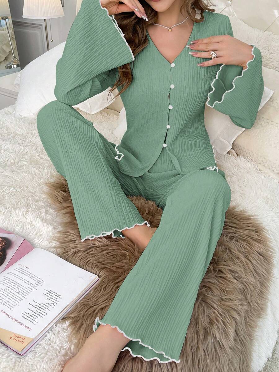 Lettuce Basic Long Pajama Set